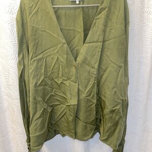L'Academie Sage Green Blouse